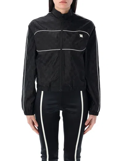 Misbhv Monogram Windbreaker With Cropped Fit In Black