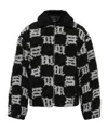 Misbhv Monogram Zip-up Jacket In Black