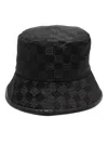Misbhv Monogrammed Jacquard Bucket Cap In Black