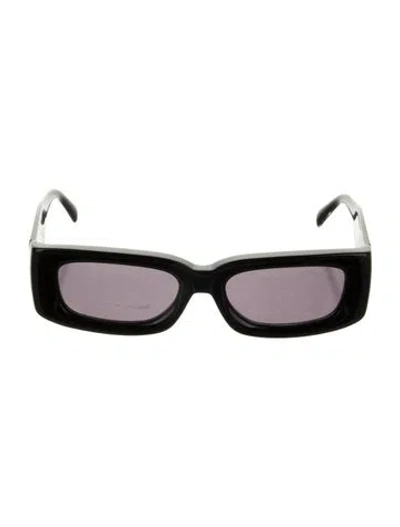 Pre-owned Misbhv Narrow Tinted Sunglasses In Black