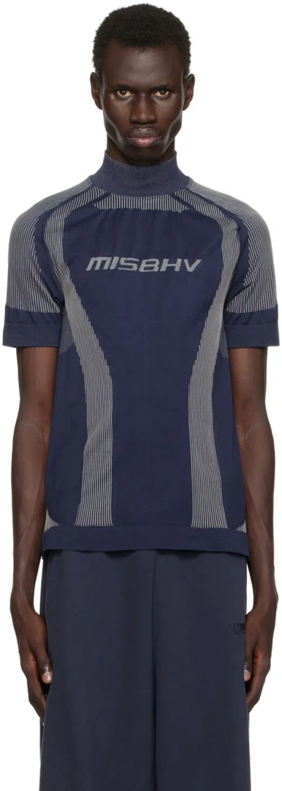MISBHV NAVY & GRAY SPORT TOP