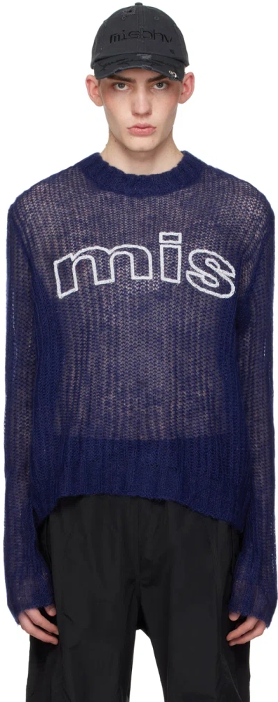 Misbhv Navy Unbrushed Sweater