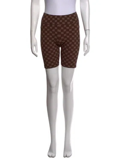 Pre-owned Misbhv Nylon Mini Shorts W/ Tags In Neutrals