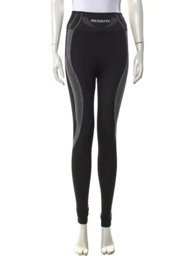 Pre-owned Misbhv Nylon Skinny Leg Pants In Black