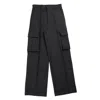 Misbhv Office Pinstripe Tailored Trouser In Black In Nero