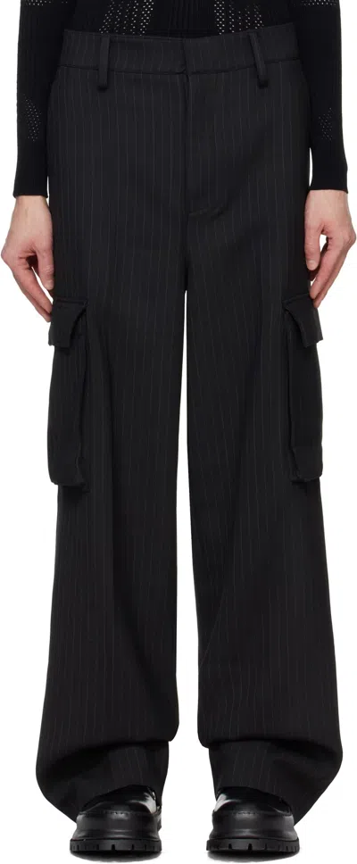 MISBHV OFFICE PINSTRIPE TAILORED TROUSERS