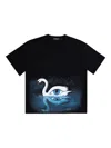 Misbhv Verziertes Olbinski Edition T-shirt Mit Schwan In Black
