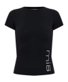 Misbhv Open-back T-shirt In Black