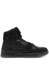 Misbhv Panelled High-top Leather Sneakers In Schwarz