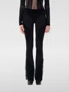 Misbhv Flock Mesh Sport Leggings Flare In Black