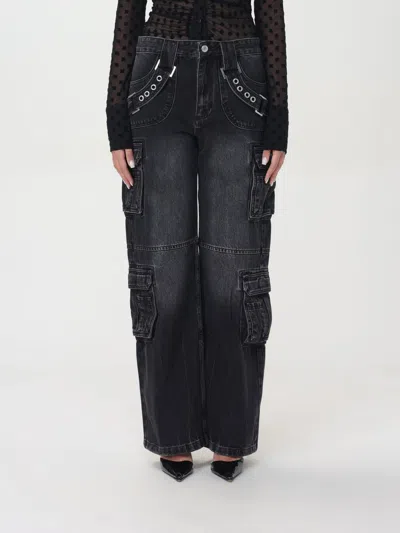 MISBHV PANTS MISBHV WOMAN COLOR BLACK,F58584002
