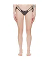 Misbhv Ssense Exclusive Black Monogram Bikini Bottom In Black