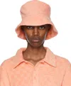 Misbhv Monogram-effect Bucket-hat In Peach