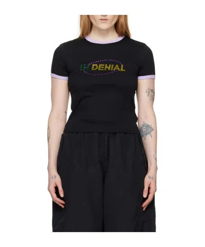 Misbhv Plain Knit Short Sleeve T-shirt In Black
