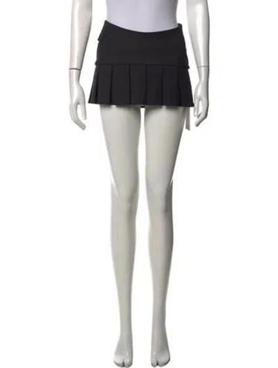 Pre-owned Misbhv Pleated Accents Mini Skirt In Black