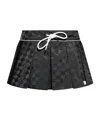 Misbhv Jacquard Monogram Mini Skirt In Black