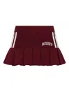 Misbhv Pleated Stripe Mini Skirt In Multi