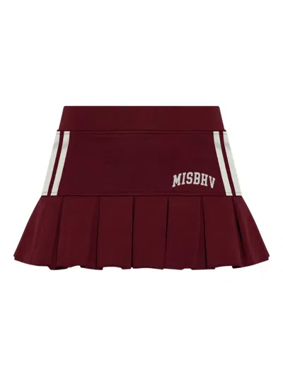 MISBHV PLEATED STRIPE MINI SKIRT
