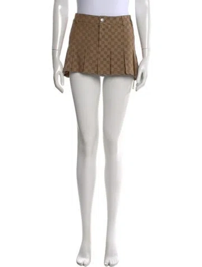 Pre-owned Misbhv Printed Mini Skirt In Black
