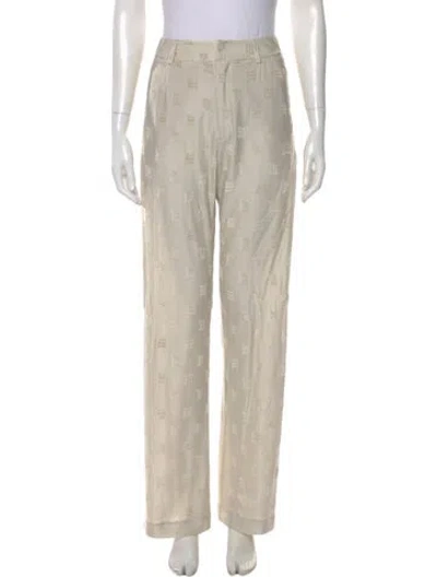 Pre-owned Misbhv Printed Straight Leg Pants In Neutral