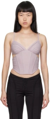 Misbhv Purple Corset Tank Top In Nirvana