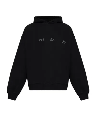 Misbhv Raw Edge Hooded Sweatshirt In Black