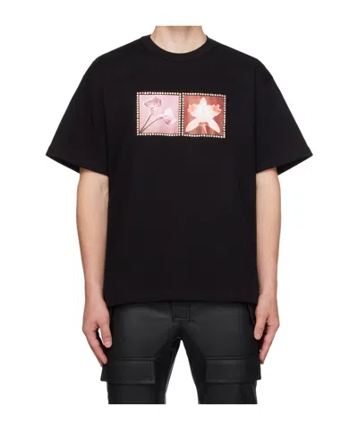Misbhv Round-neck Printed T-shirt In Black