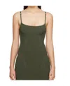 Misbhv Khaki Seamless Minidress In Green