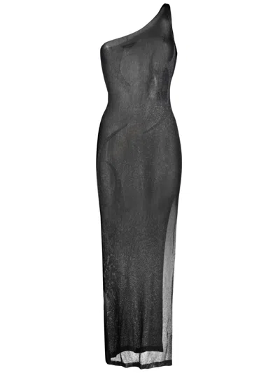 Misbhv Semi-sheer Sleeveless Dress In Navy