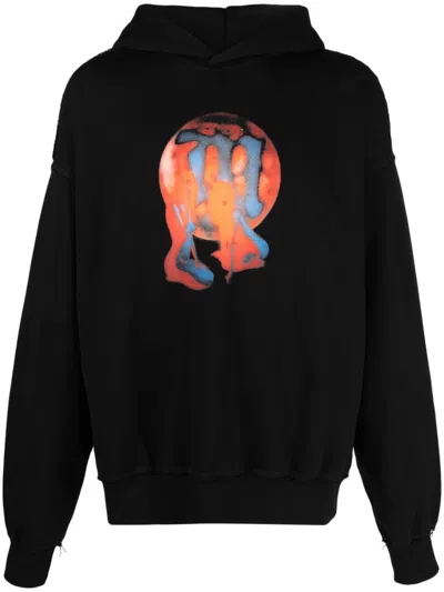 Misbhv She Is My Weakness Graphic-print Hoodie In Black