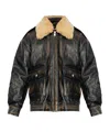 Misbhv Shearling-collar Pocket Jacket In Multi