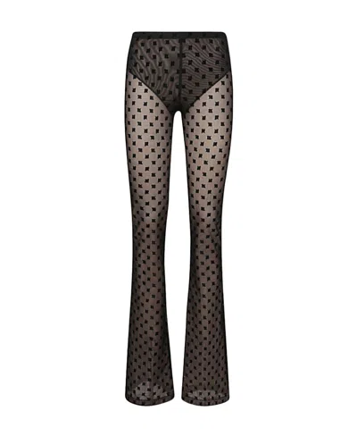 Misbhv Sheer Long Leg Trousers In Multi