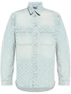 Misbhv Monogram Shirt In Pale Blue
