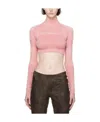 Misbhv Pink Cropped Sport Top In Pink