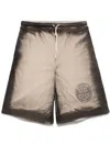 Misbhv Cotton Shorts In Beige In Beige