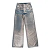 MISBHV SILVER COATED DIRT DENIM TROUSER IN COTTON