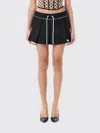 Misbhv Nylon Mini Skirt Monogram Pattern In Black