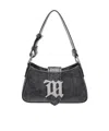 Misbhv Logo-plaque Leather Shoulder Bag In Black