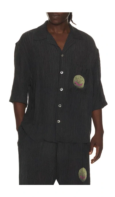 Misbhv Smile Shirt In Washed Black