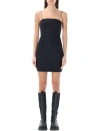 Misbhv Monogram-print Minidress In Black