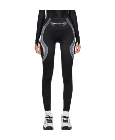 Misbhv Sport Active Seamless Leggings In Black