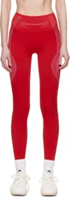 Misbhv Ssense Exclusive Red Jacquard Sport Leggings In Red