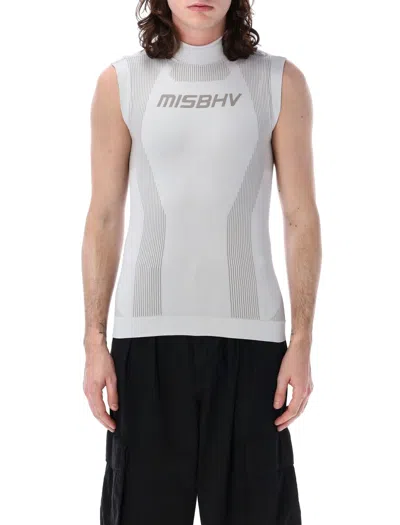Misbhv Sport Sleeveless Knitted Top In Grey