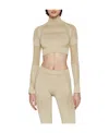 Misbhv Sport Cropped Performance Top In Nude