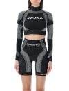 Misbhv Black Cropped Sport Top In Black