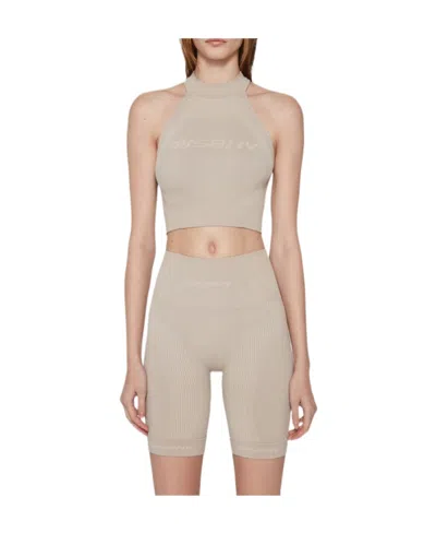 Misbhv Sports Neck Bra Top In Nude