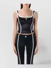 Misbhv Square Neckline Fitted Sleeveless Top