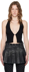 Misbhv Ssense Exclusive Black Fully Fashioned Tank Top In Black