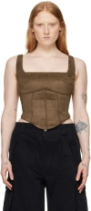 MISBHV SSENSE EXCLUSIVE BROWN LARA TANK TOP