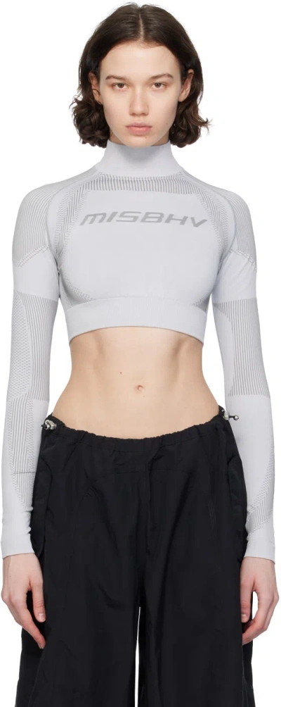 Misbhv Ssense Exclusive Gray Top In Light Grey